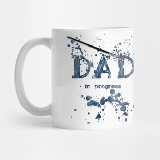 Dad in Progress Blue Mug